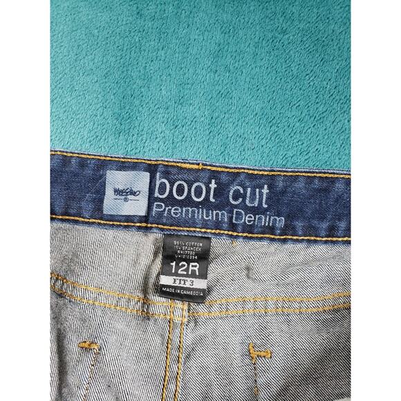 Mossimo Jeans Size 12 Womens Blue Stretch Denim Ladies Pants Mid Rise Bootcut - Picture 3 of 11